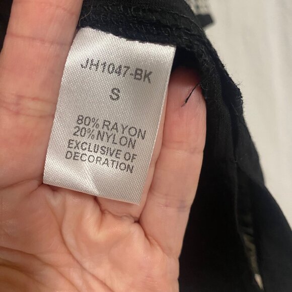 THML Maura Embroidered Black White Boho Kimono NWT Size S - Picture 6 of 10